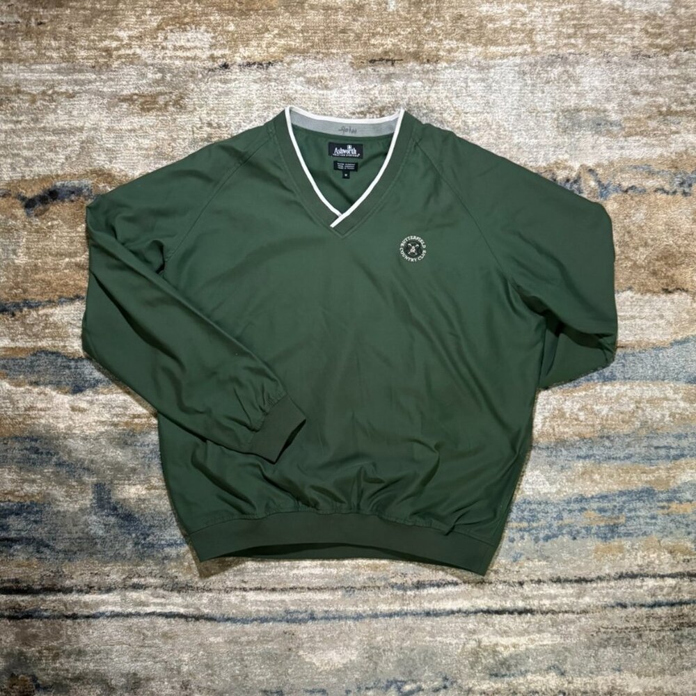 Ashworth Green Golf Windbreaker Pullover — Size M